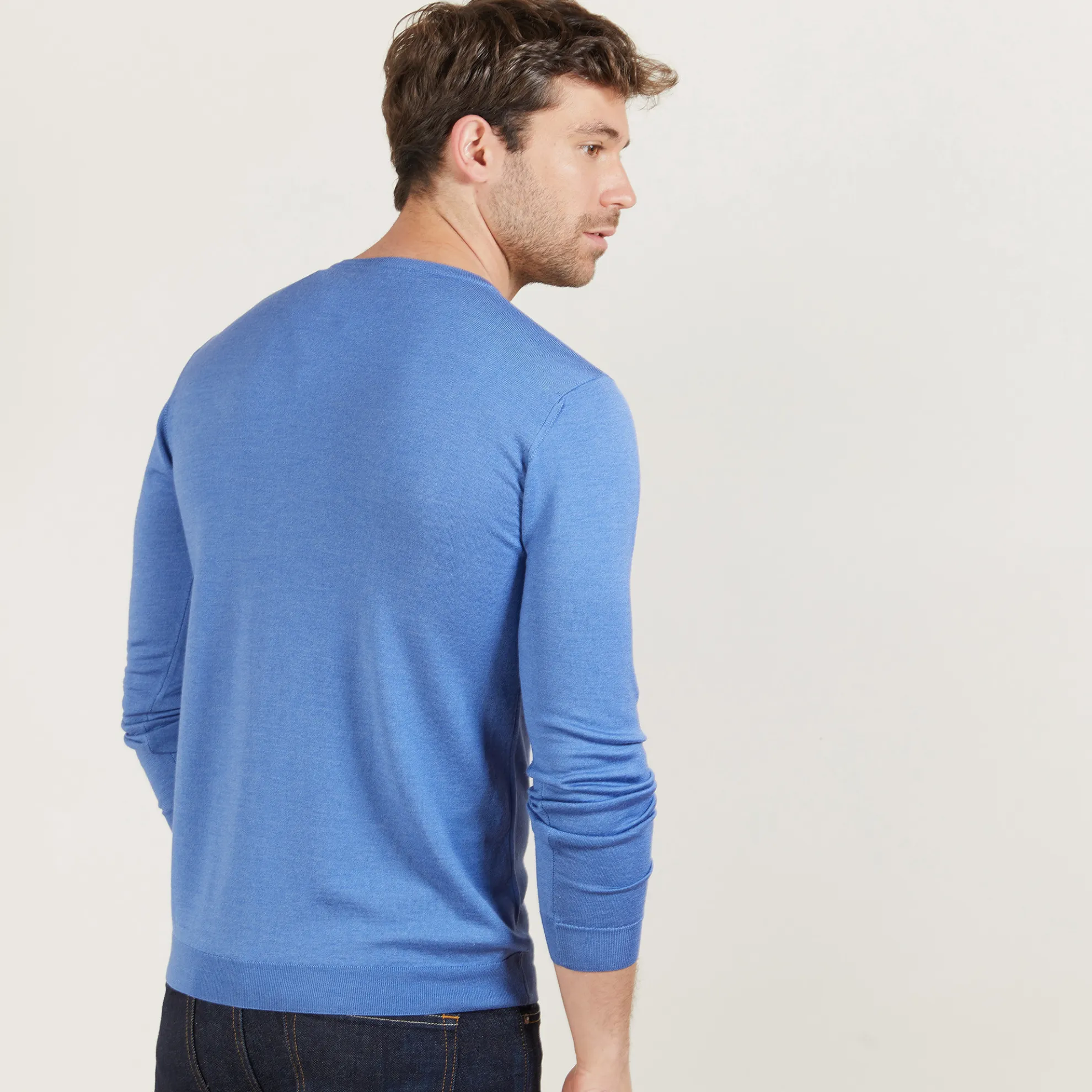 Maison Montagut Pull Col V En Laine Et Soie - Bessie>Homme Pulls