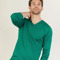 Maison Montagut Pull Col V En Laine Et Soie - Bessie><noscript><img width=