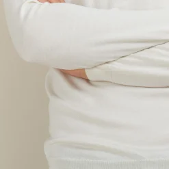 Maison Montagut Pull Col V En Laine Et Soie - Basil><noscript><img width=