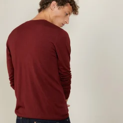 Maison Montagut Pull Col V En Laine Et Soie - Basil><noscript><img width=