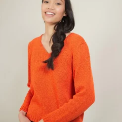 Maison Montagut Pull Col V En Laine Et Soie - Blovis><noscript><img width=