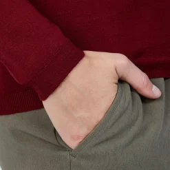 Maison Montagut Pull Col V En Laine Merinos - Bahia><noscript><img width=