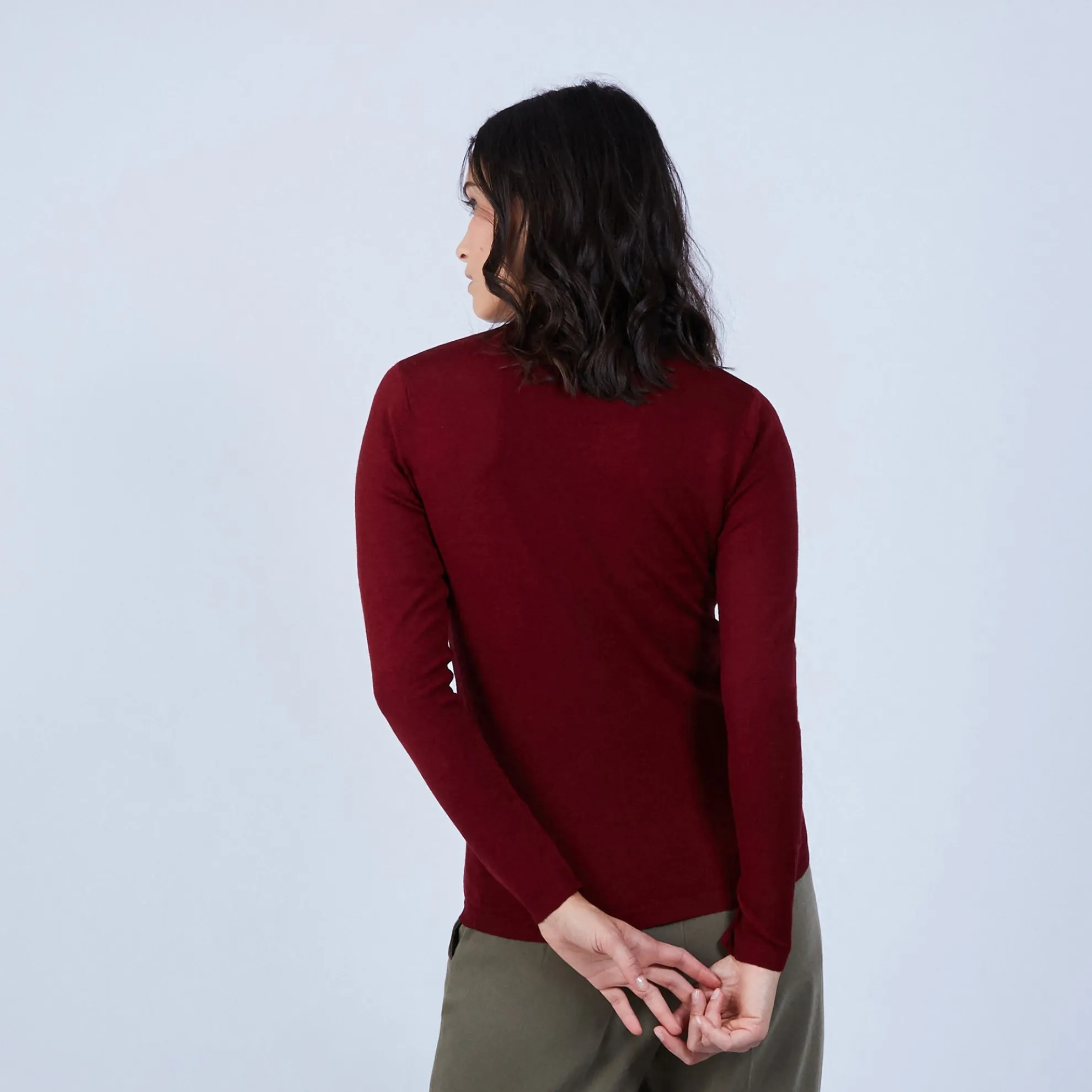 Maison Montagut Pull Col V En Laine Merinos - Bahia>Femme Pulls