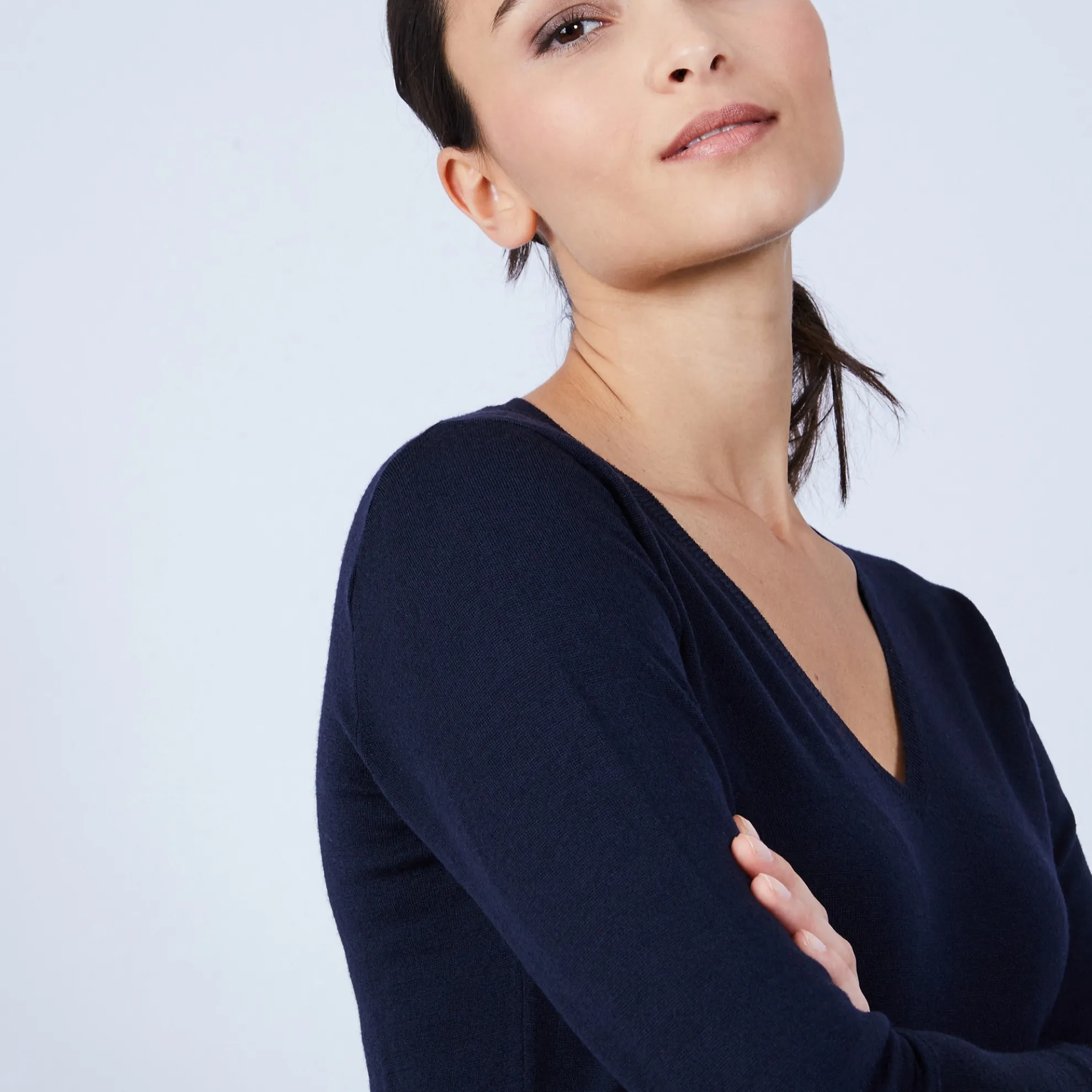 Maison Montagut Pull Col V En Laine Merinos - Bahia>Femme Pulls