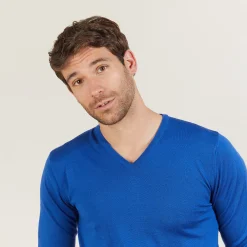 Maison Montagut Pull Col V En Laine Merinos - Bibiane>Homme Pulls