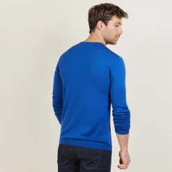 Maison Montagut Pull Col V En Laine Merinos - Bibiane><noscript><img width=