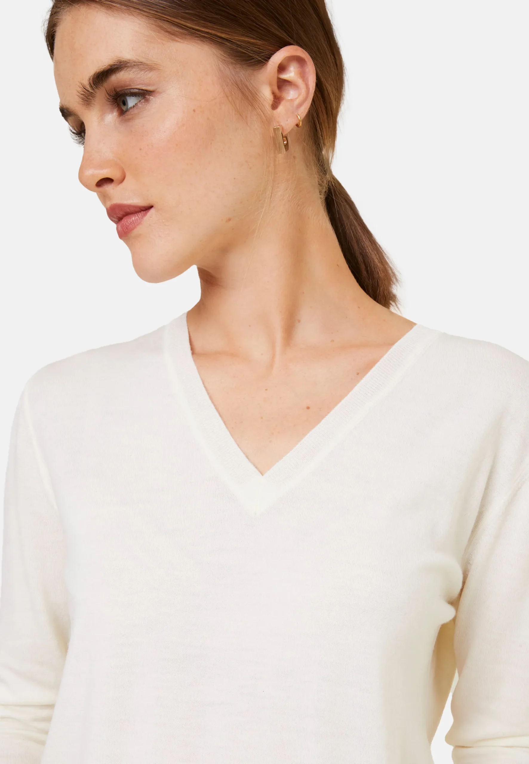 Maison Montagut Pull Col V En Laine Merinos - Arya>Femme Pulls