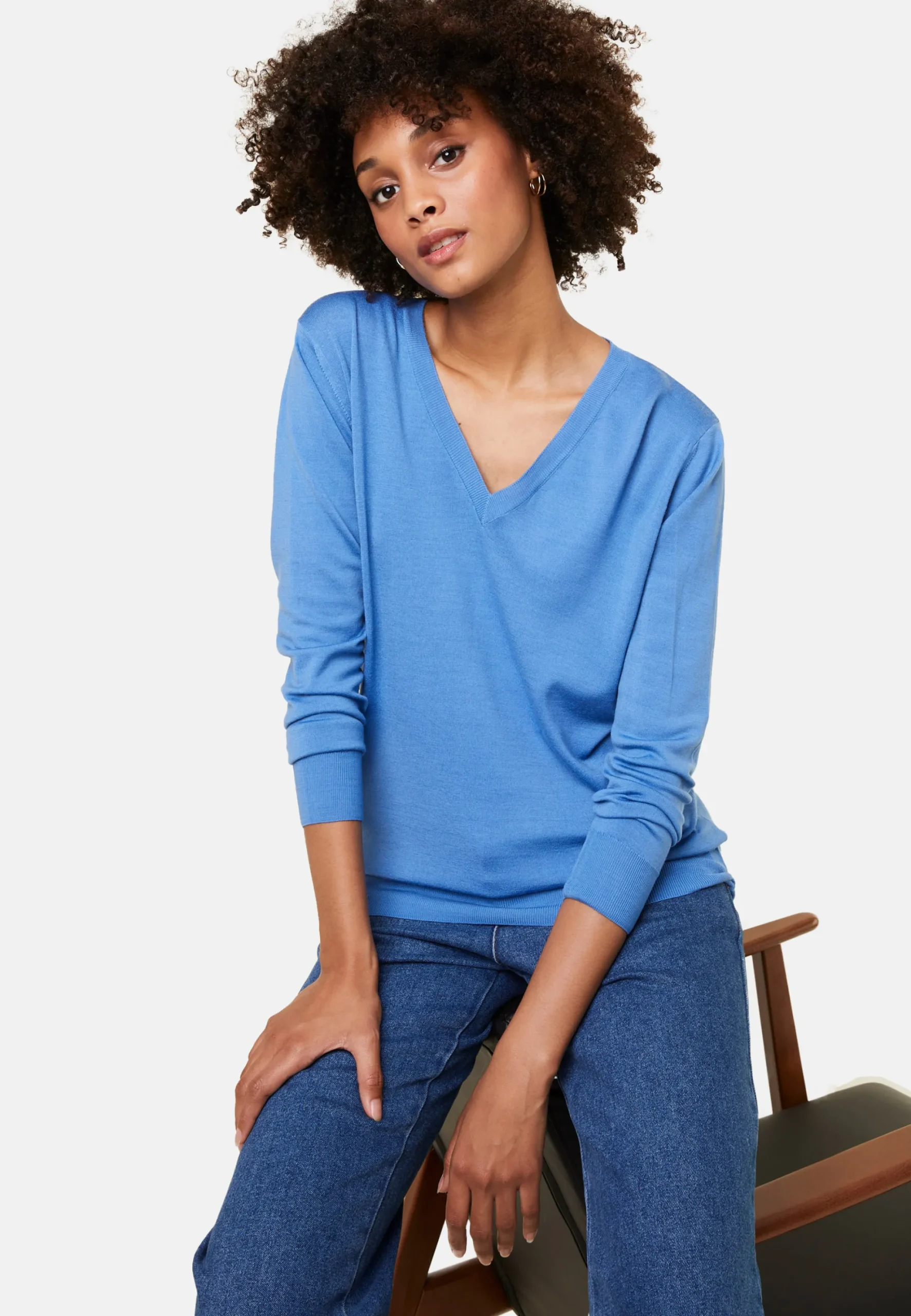 Maison Montagut Pull Col V En Laine Merinos - Arya>Femme Pulls
