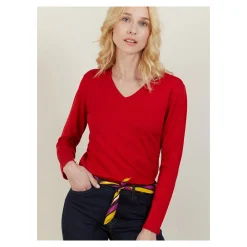 Maison Montagut Pull Col V En Laine Merinos - Gallieni><noscript><img width=