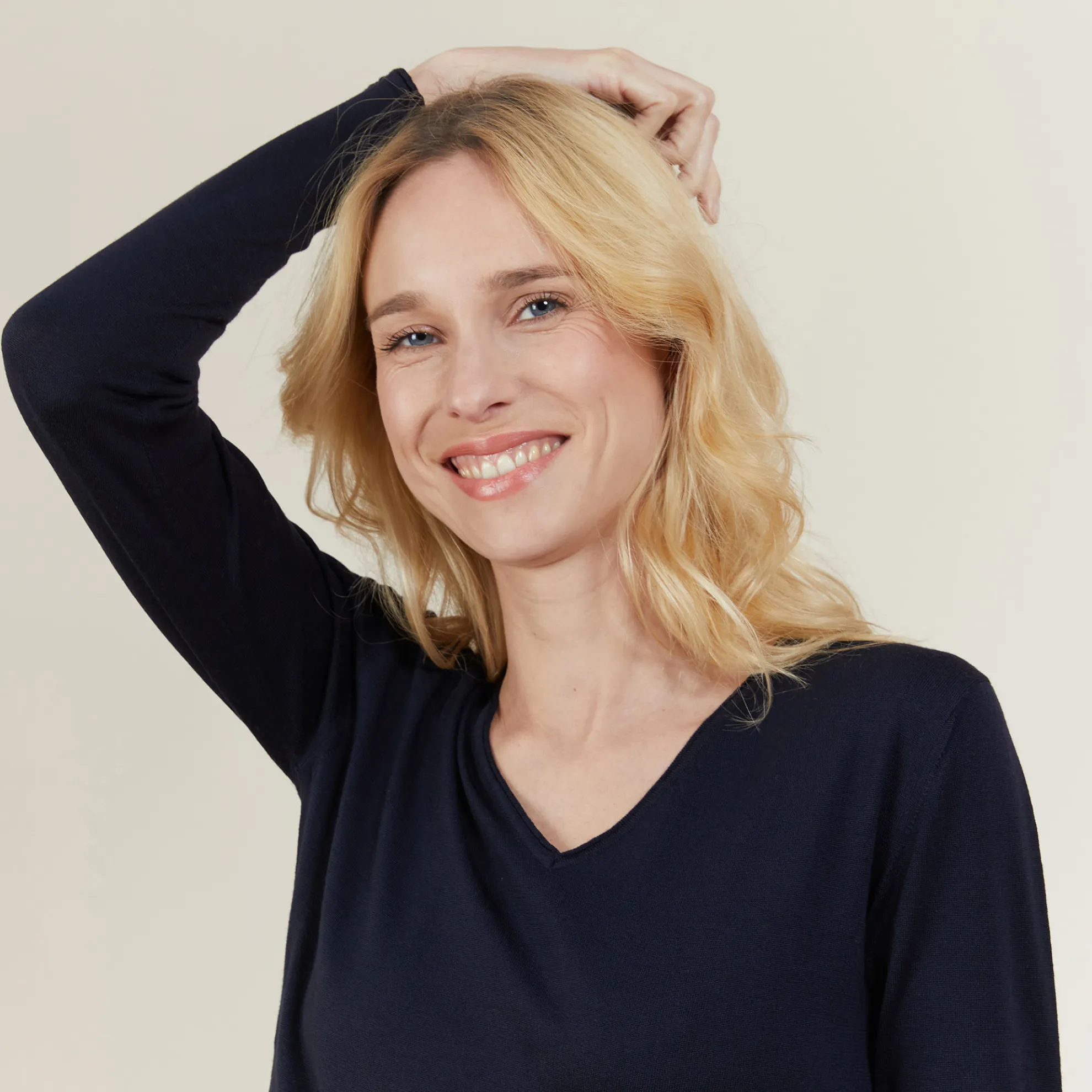 Maison Montagut Pull Col V En Laine Merinos - Gallieni>Femme Pulls