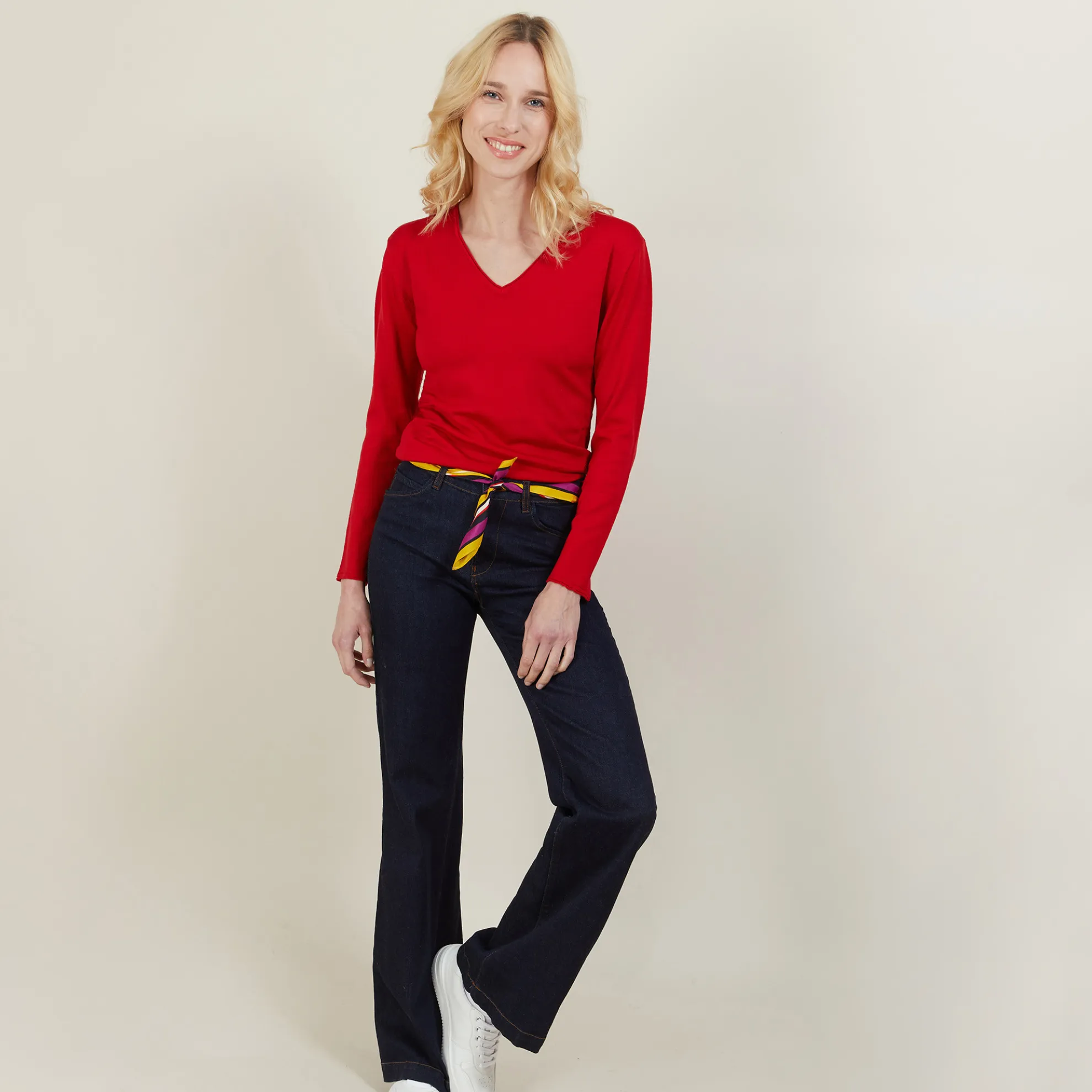 Maison Montagut Pull Col V En Laine Merinos - Gallieni>Femme Pulls