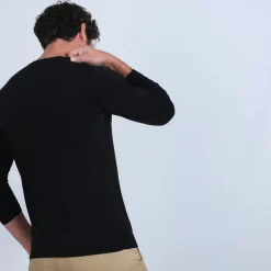 Maison Montagut Pull Col V En Laine Merinos - Badyss><noscript><img width=