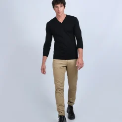 Maison Montagut Pull Col V En Laine Merinos - Badyss><noscript><img width=