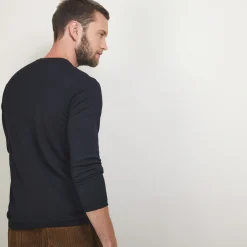 Maison Montagut Pull Col V En Laine Merinos - Badyss><noscript><img width=