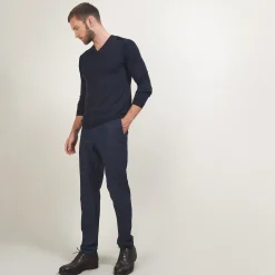 Maison Montagut Pull Col V En Laine Merinos - Badyss><noscript><img width=