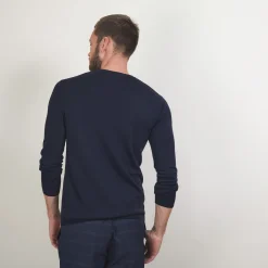 Maison Montagut Pull Col V En Laine Merinos - Badyss><noscript><img width=