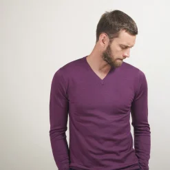 Maison Montagut Pull Col V En Laine Merinos - Badyss><noscript><img width=