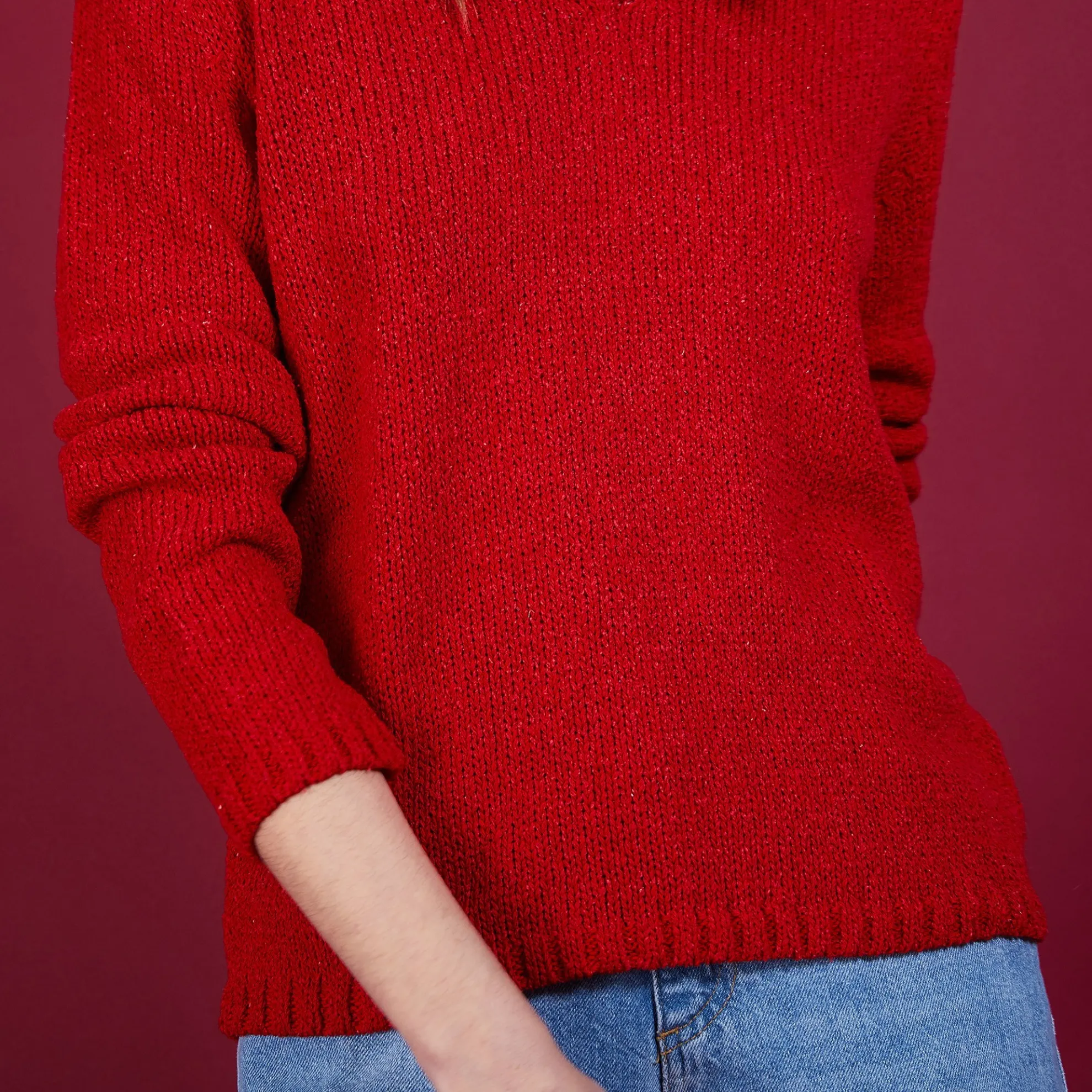 Maison Montagut Pull Col V En Soie Coton Et Laine - Blovis>Femme Pulls