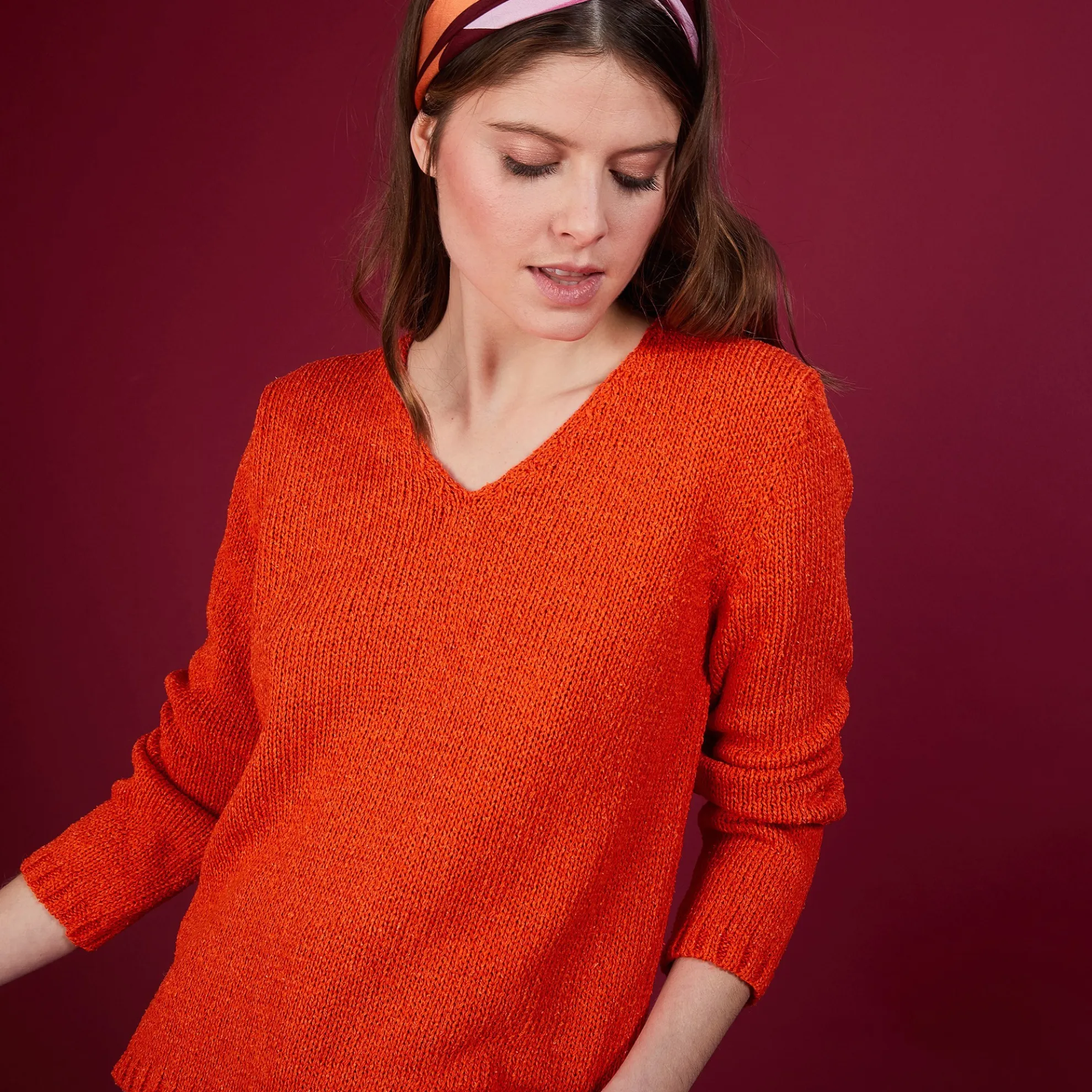 Maison Montagut Pull Col V En Soie Coton Et Laine - Blovis>Femme Pulls