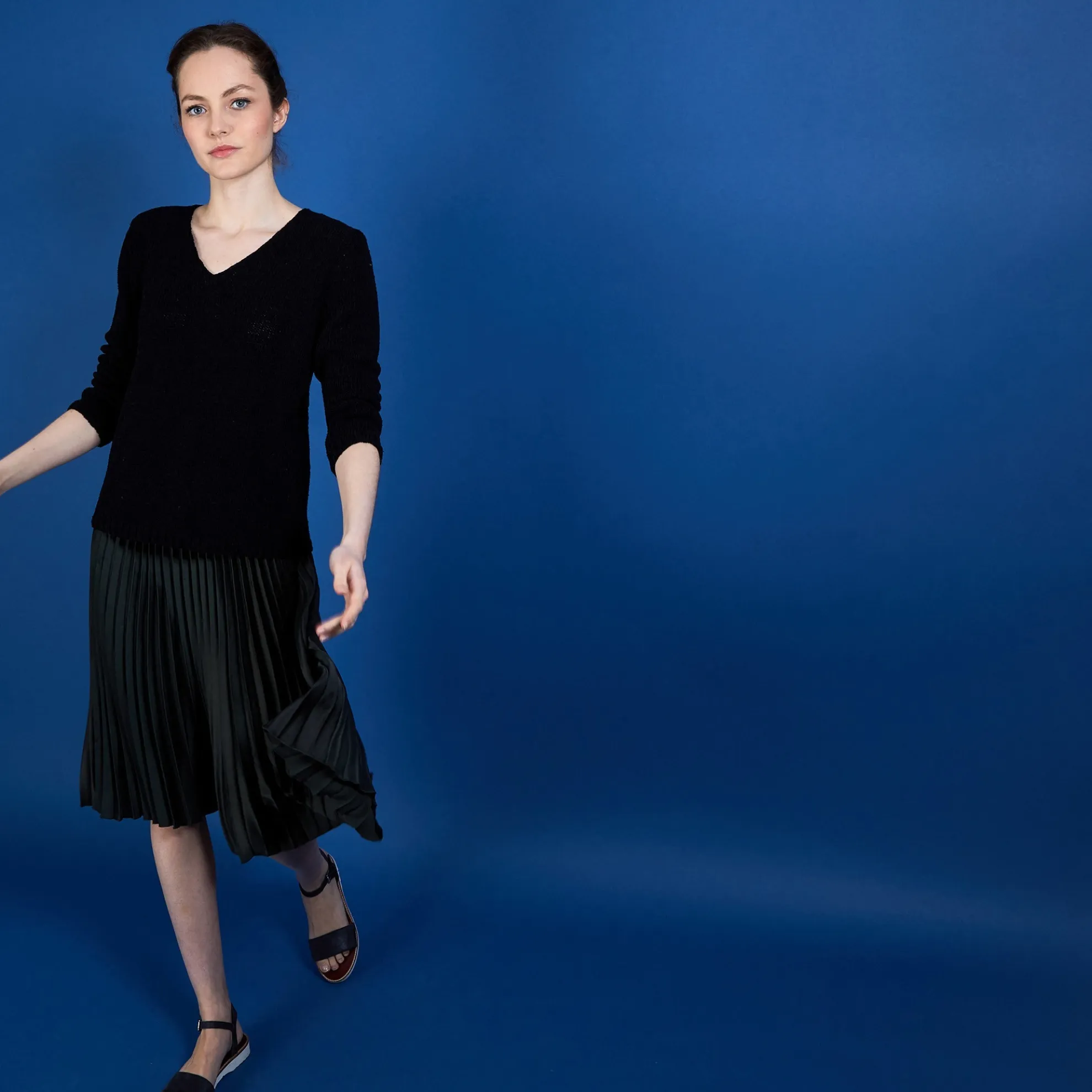 Maison Montagut Pull Col V En Soie Coton Et Laine - Blovis>Femme Pulls