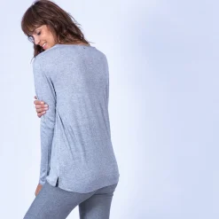 Maison Montagut Pull Col V Oversize En Bambou Cachemire - Ornella><noscript><img width=