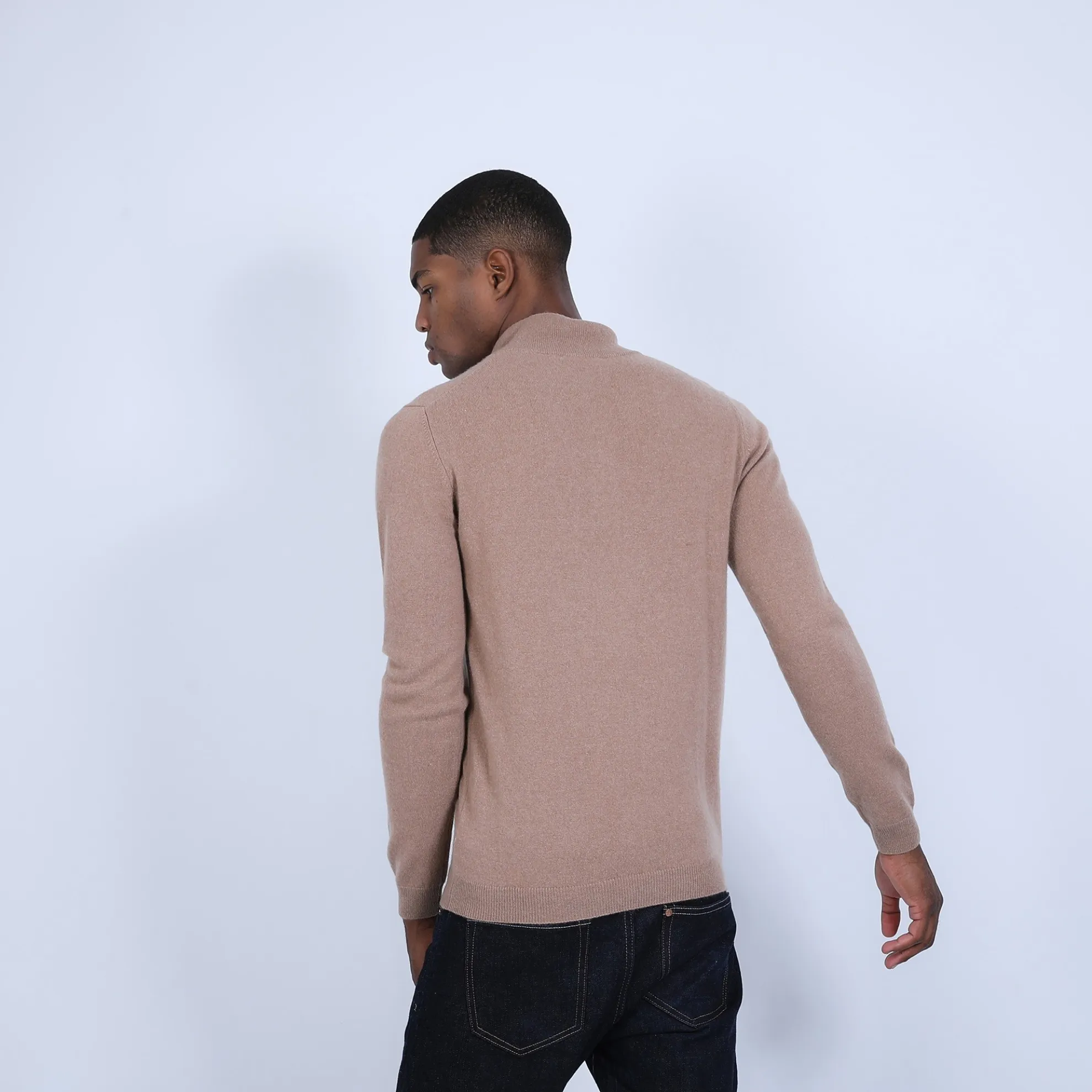 Maison Montagut Pull Col Zippe En Cachemire 2 Fils - Blaise>Homme Pulls