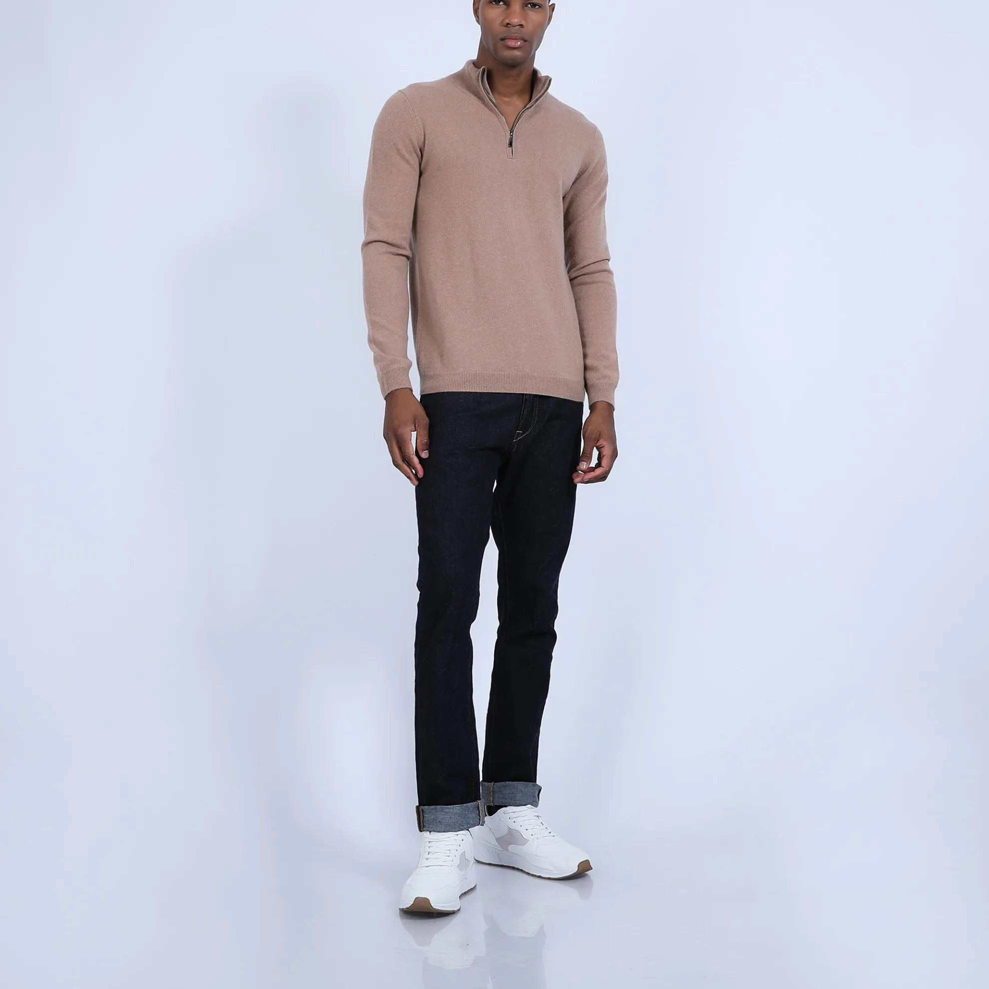 Maison Montagut Pull Col Zippe En Cachemire 2 Fils - Blaise>Homme Pulls