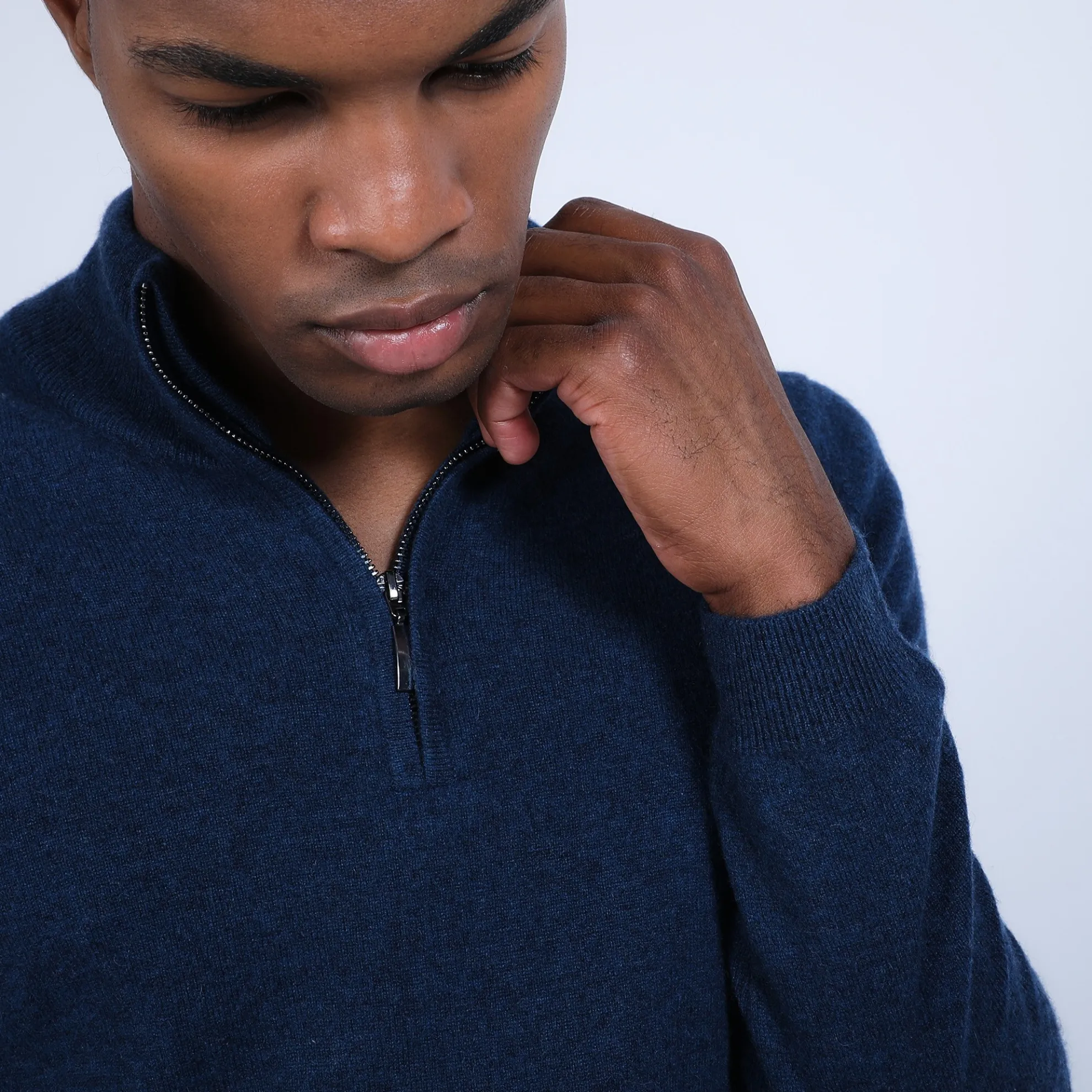 Maison Montagut Pull Col Zippe En Cachemire 2 Fils - Blaise>Homme Pulls