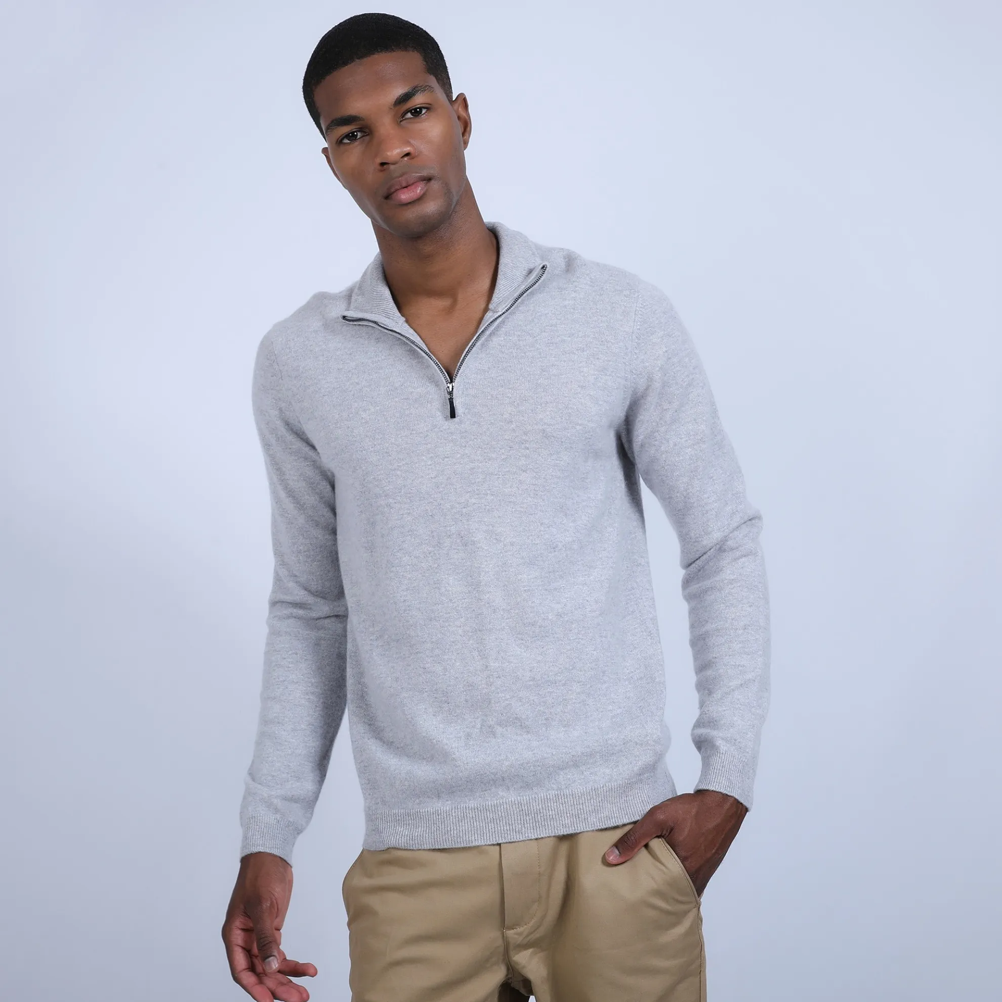 Maison Montagut Pull Col Zippe En Cachemire 2 Fils - Blaise>Homme Pulls