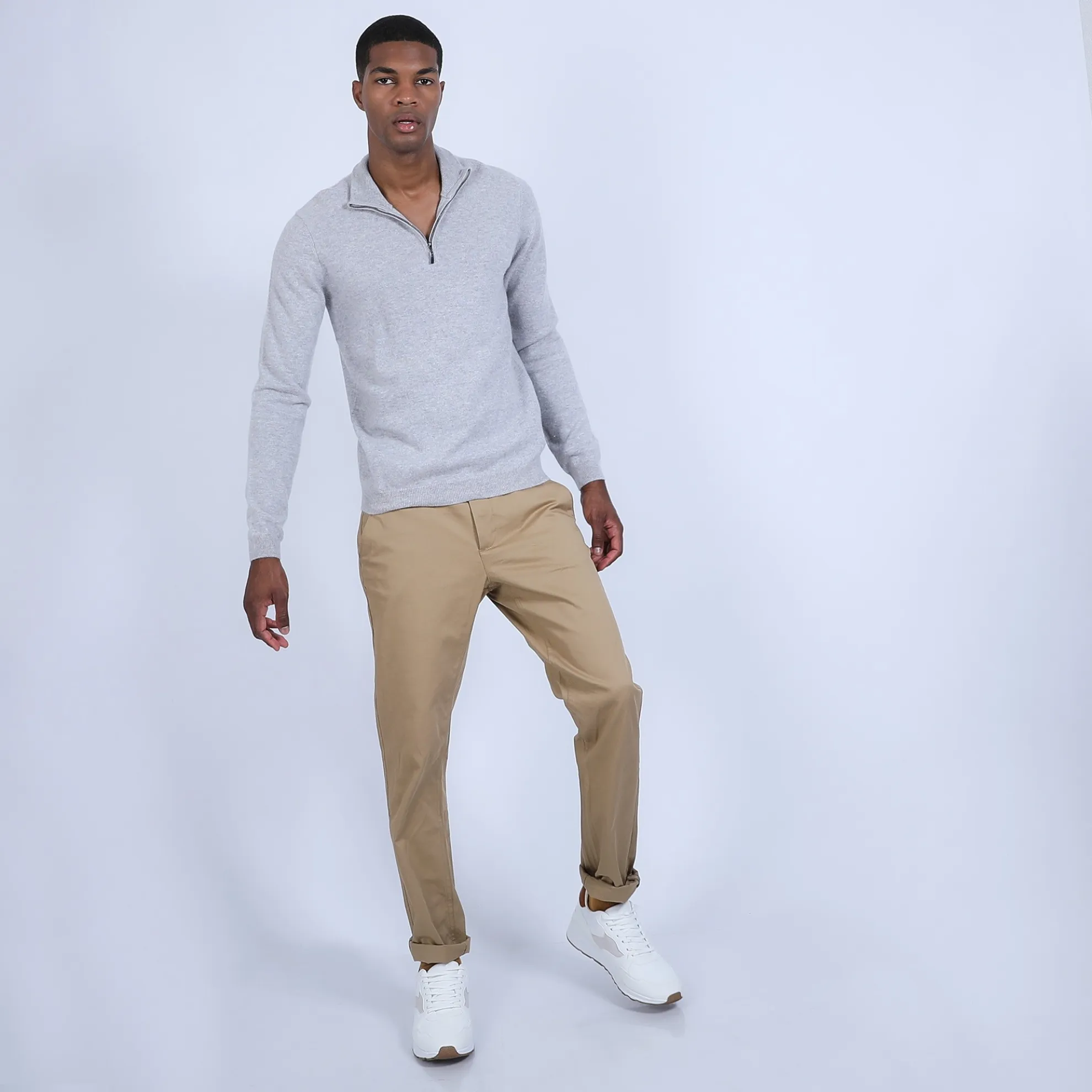 Maison Montagut Pull Col Zippe En Cachemire 2 Fils - Blaise>Homme Pulls