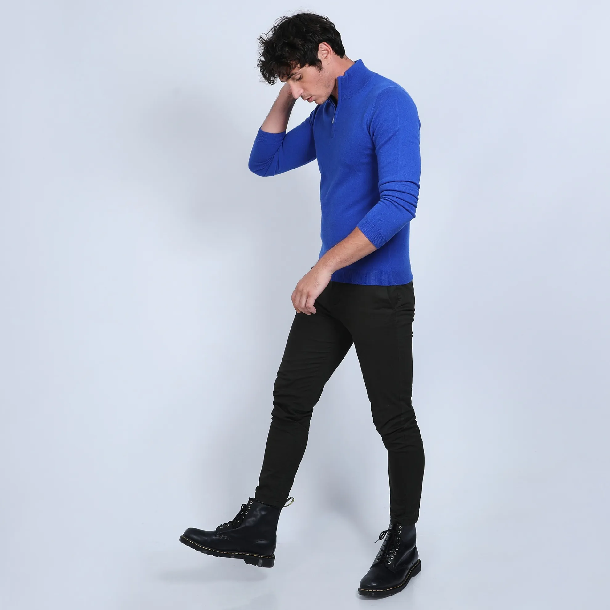 Maison Montagut Pull Col Zippe En Cachemire 2 Fils - Blaise>Homme Pulls