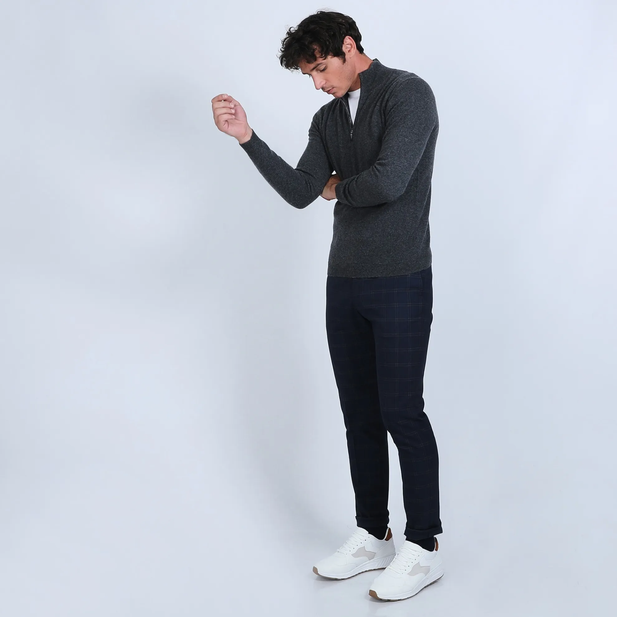 Maison Montagut Pull Col Zippe En Cachemire 2 Fils - Blaise>Homme Pulls