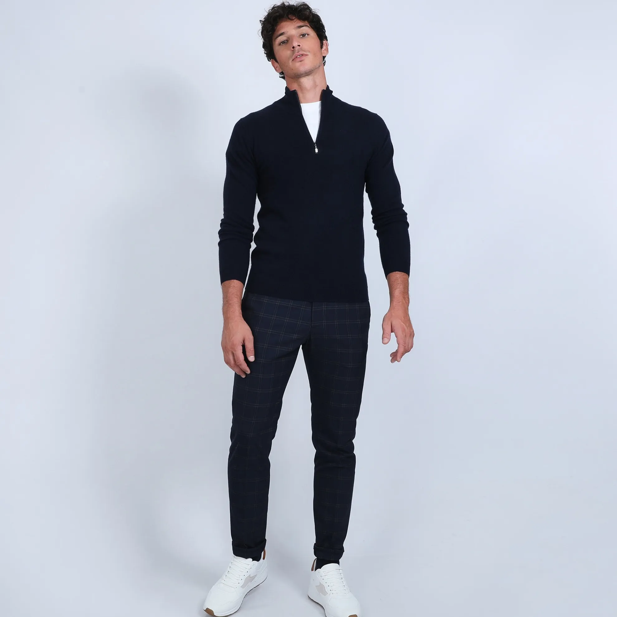 Maison Montagut Pull Col Zippe En Cachemire 2 Fils - Blaise>Homme Pulls