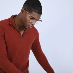 Maison Montagut Pull Col Zippe En Cachemire 2 Fils - Blaise><noscript><img width=