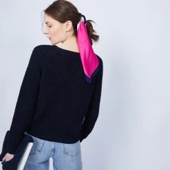 Maison Montagut Pull Cotele Col V - Charles><noscript><img width=