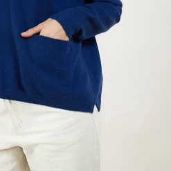 Maison Montagut Pull Court Col V En Cachemire Avec Poches - Balba><noscript><img width=