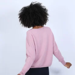 Maison Montagut Pull Court Col V En Cachemire Avec Poches - Balba><noscript><img width=