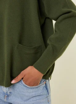 Maison Montagut Pull Court En Cachemire Avec Poche - Balba><noscript><img width=