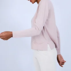 Maison Montagut Pull Court Fentes Cotes En Cachemire - Ophelie><noscript><img width=