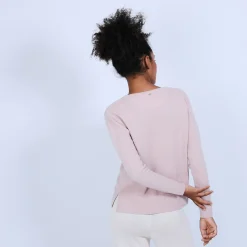 Maison Montagut Pull Court Fentes Cotes En Cachemire - Ophelie><noscript><img width=