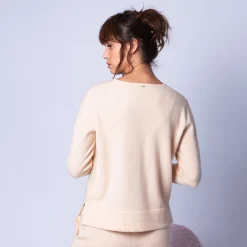 Maison Montagut Pull Court Fentes Cotes En Cachemire - Harmonie><noscript><img width=