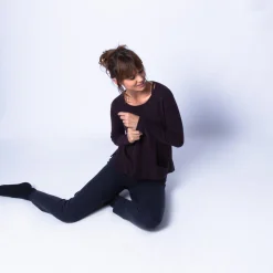 Maison Montagut Pull Court Fentes Cotes En Cachemire - Harmonie><noscript><img width=