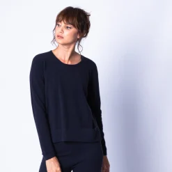 Maison Montagut Pull Court Fentes Cotes En Cachemire - Harmonie><noscript><img width=