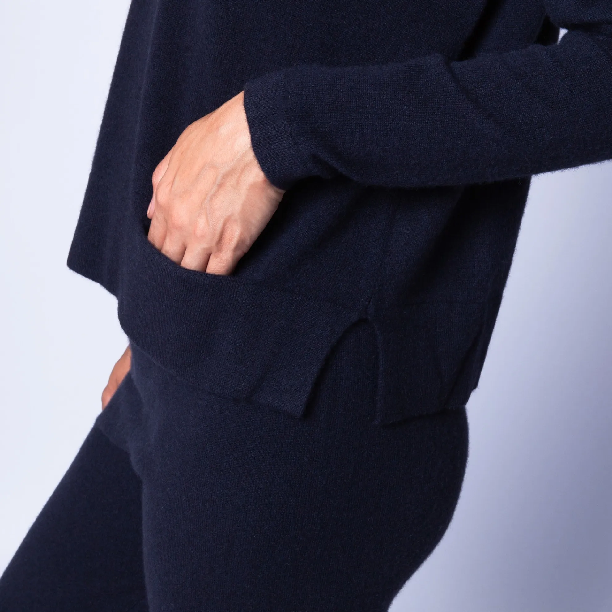 Maison Montagut Pull Court Fentes Cotes En Cachemire - Harmonie>Femme Pulls