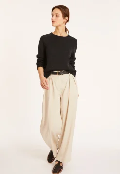 Maison Montagut Pull Emmanchures Marteau En Coton Et Lin - Mick><noscript><img width=