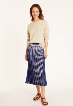 Maison Montagut Pull Emmanchures Marteau En Coton Et Lin - Mick><noscript><img width=