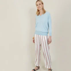 Maison Montagut Pull Emmanchures Marteau En Lin Cachemire - Bailen>Femme Pulls