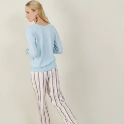 Maison Montagut Pull Emmanchures Marteau En Lin Cachemire - Bailen><noscript><img width=