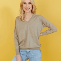 Maison Montagut Pull Emmanchures Marteau En Lin Cachemire - Bailen><noscript><img width=