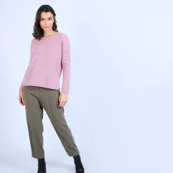 Maison Montagut Pull En Cachemire A Col Rond Boutons Dos - Becky><noscript><img width=